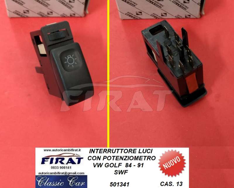 INTERRUTTORE LUCI VW GOLF 83 - 91 (501341)